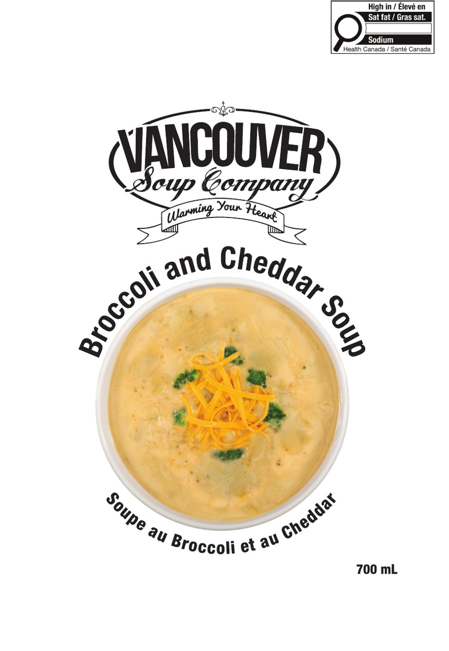 Broccoli and Cheddar Soup 700 mL pouch