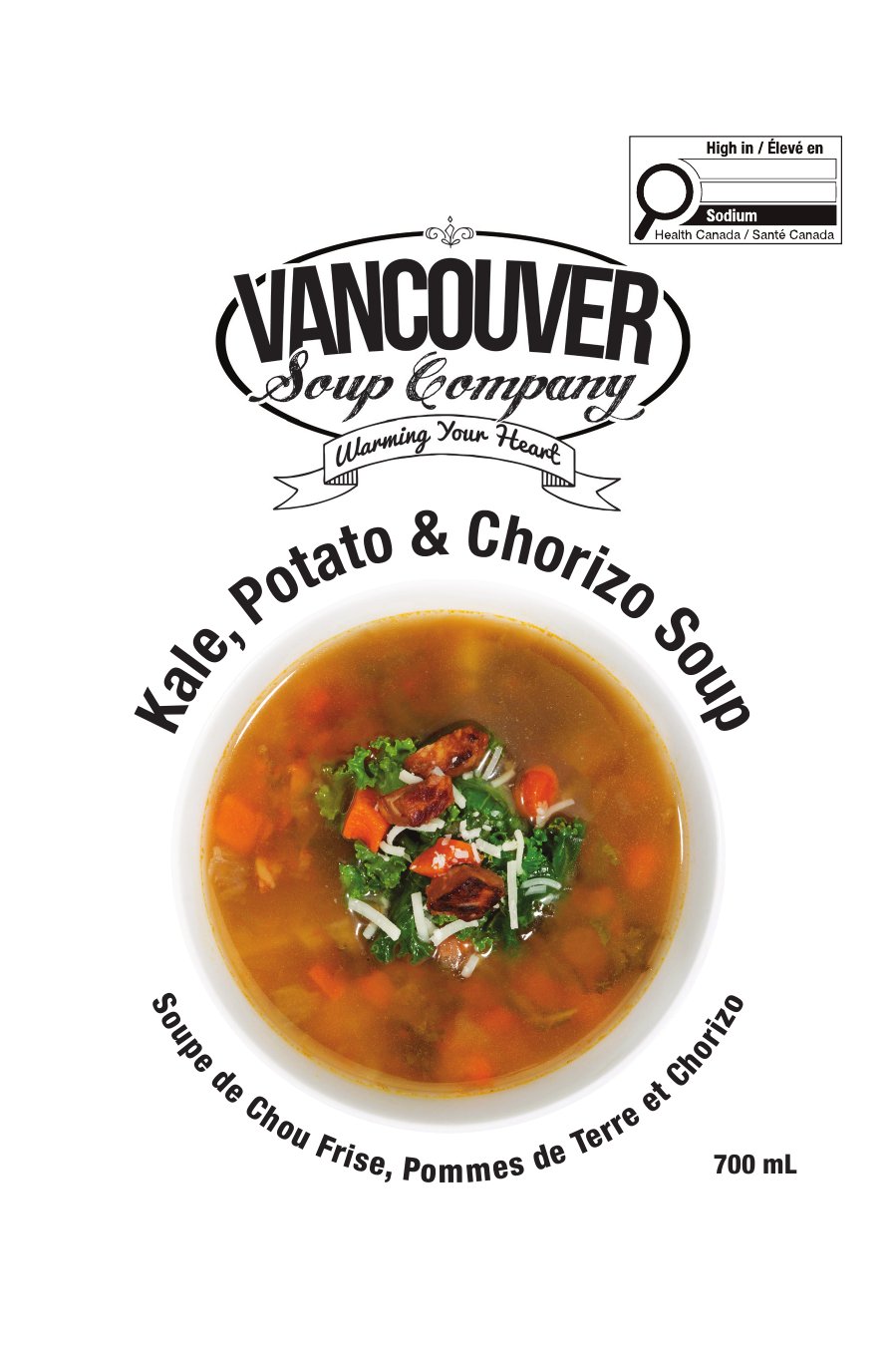 Kale, Potato & Chorizo Soup 700 mL pouch