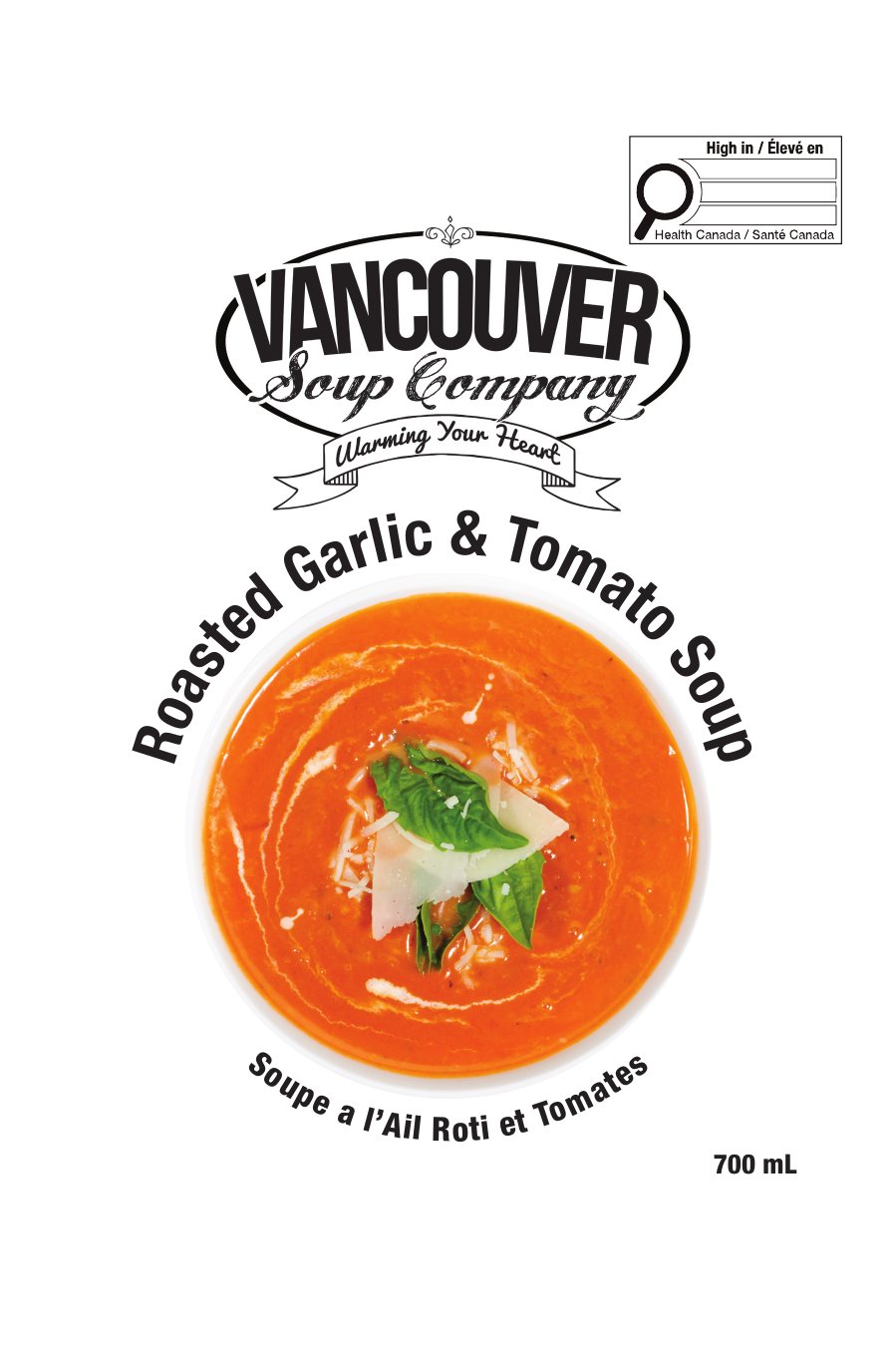 Roasted Garlic & Tomato Soup 700 mL pouch