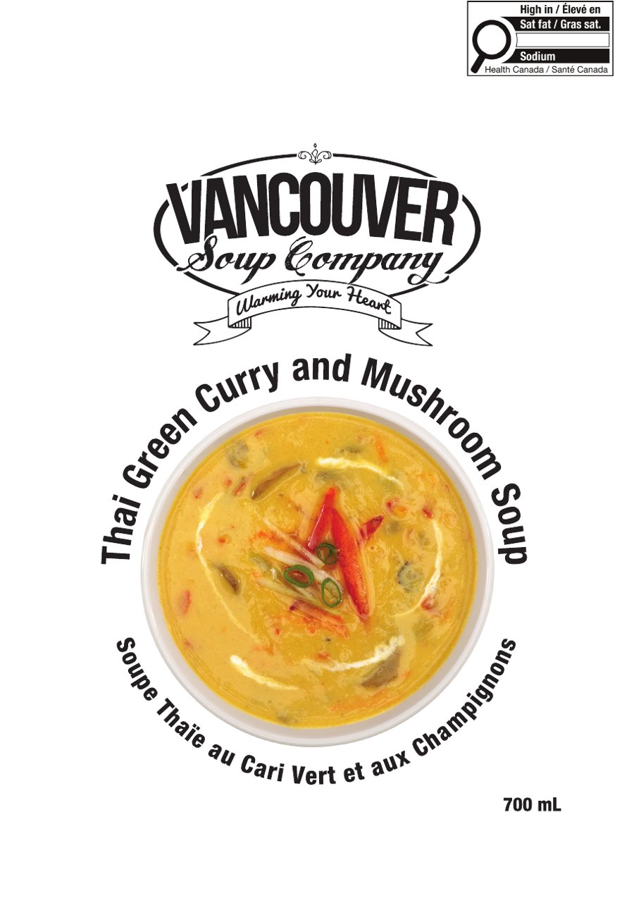 Thai Green Curry & Mushroom Soup pouch